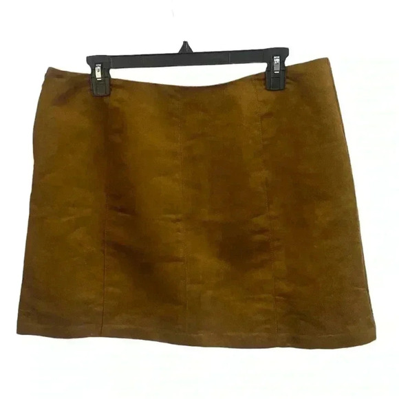 NWT Old Navy Faux Suede Midi Skirt - Picture 3 of 7